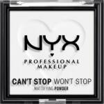  Nyx Professional MakeUp Pudră Can't Stop Won't Stop Mattifying 11 Translucent, 6 g