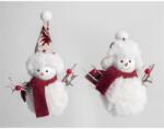 Iris Textil akasztós hóember 12 cm (060556)
