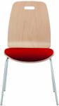 Furnit Офис стол Cafe II 4L chrome Seat plus, червен