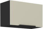 TEMPO KONDELA Felső szekrény, cashmere/fekete, ARAKA 60 GU-36 1F - smartbutor