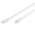 ASSMANN Cablu de date Digitus by Assmann DB-600109-010-W, USB-C male - Lightning male, 1m, White (DB-600109-010-W)