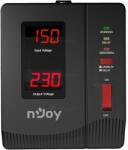 NJOY | AVRL-10001AL-CS01B | Alvis 1000 | Stabilizator de tensiune | 1000 VA | 600W | Tower | Nr iesiri 1 Schuko | Intrare Schuko | Display digital, "AVRL-10001AL-CS01B" (timbru verde 11 lei) (AVRL-10001AL-