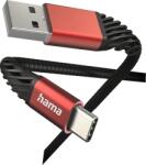 Hama FIC E3 USB-A - Type-C Extreme töltőkábel, USB 2.0, 1, 5 méter, fekete-piros (201540) (201540)