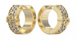 Guess Bájos aranyozott karika fülbevaló 4G Forever JUBE03283JWYGT/U