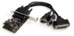 StarTech StarTech. com PEX2S1P553B csatlakozókártya/illesztő Belső Párhuzamos, Soros (PEX2S1P553B)