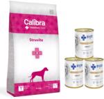 Calibra Veterinary Diets Dog Struvite 12kg+3x ENZO VET Urinary pentru boli ale tractului urinar cu pui 400g pentru câini