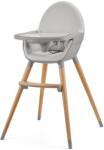 KinderKraft - 2 az 1-ben FINI2 gyerek etetőszék bükk/szürke KHFINI02GRY0000 (AG0713)
