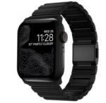 Nomad Apple Watch Ultra (49mm)8/7(45mm)/6/SE/5/4(44mm)/3/2/1(42mm) titánium szíj fekete (NM1A41BXT0)