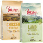 Purizon 2x400g Purizon száraz macskatáp vegyes próbacsomagban-Bárány & hal +csirke & hal
