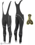 FORCE Z70 Softshell kantáros nadrág kerékpáros betéttel, fekete (L)