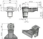 Astral Pool Skimmer SLIM négyzet alakú tetővel, fehér színű, fóliás és előregyártott medencékhez