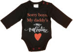 Andrea Kft Sorry boys. My Daddy's my valentine" feliratos valentin napi baba body fekete