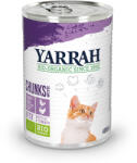 Yarrah 6x405g Yarrah falatkák szószban Bio csirke, bio pulyka, bio csalán & bio paradicsom nedves macskatáp