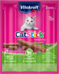 Vitakraft Cat Stick Jutalomfalat Mini Csirke & Macskafű 3x6g - jozsapet