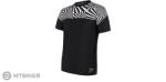 Sensor Coolmax Impress póló, fekete/geometrikus (S)