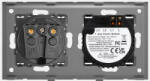 Luxion Intrerupator Simplu si Priza cu Rama din Sticla LUXION Alb (LX-ST-101/MP010-W)