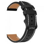 iHunt Curea Neagra cu interior maro din Piele pentru iHunt Watch 13 Titan (ihunt-curea-piele-negru-maro)