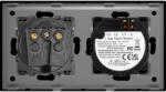 Luxion Intrerupator Simplu si Priza cu Rama din Sticla LUXION Negru (LX-ST-101/MP010-B)