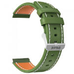 iHunt Curea Verde cu interior maro din Piele pentru iHunt Watch 13 Titan (ihunt-curea-piele-verde-maro)