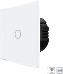 Luxion Intrerupator Simplu Wi-Fi si RF433 cu Touch din Sticla LUXION Alb (LX-WT2-RA101G-W)
