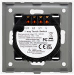 Luxion Intrerupator Triplu cu Touch din Sticla si Rama de Aluminiu LUXION 500W Alb (LX-ST-301A-W)