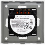 Luxion Intrerupator Triplu cu Touch din Sticla si Rama de Aluminiu LUXION 500W Auriu (LX-ST-301A-G)