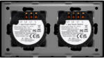 Luxion Intrerupator Triplu si Dublu cu Touch din Sticla LUXION Negru (LX-ST-301/201-B)