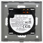 Luxion Intrerupator Simplu cu Touch din Sticla si Rama de Aluminiu LUXION 500W Auriu (LX-ST-101A-G)
