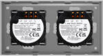 Luxion Intrerupator 2 x Dublu cu Touch din Sticla LUXION Gri (LX-ST-201/201-GY)