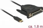 Delock Adaptor Delock USB tip C la paralel DB 25 62980 (62980)