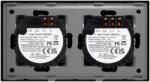 Luxion Intrerupator Dublu si Simplu cu Touch din Sticla LUXION Negru (LX-ST-201/101-B)
