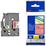 Brother TZE-451 piros alapon fekete eredeti feliratozó szalag (TZE451)