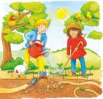 Goki Puzzle multistrat Goki - Câmp de floarea soarelui, 35 piese (57324) Puzzle