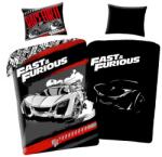 Halantex Fast & Furious Ágyneműhuzat Szett sötétben világító - piros-fekete