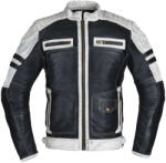  Motoros bőrkabát W-TEC Esbiker 4XL fekete bézs csíkokkal (22807-4XL)
