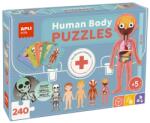 APLI Set de 5 puzzle-uri Apli Kids - Corpul uman cu o înălțime de 70 cm, 240 piese (19438) Puzzle