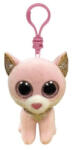 Ty Beanie Boos plüss figura kulcstartó - Fiona, a rózsaszín macska (8, 5 cm) (TY_35247)