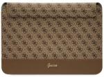 GUESS Husa Guess Sleeve GUCS14PS4SGW 14" brown/brown 4G Stripe Metal Logo - pcone