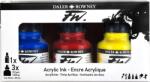 Daler Rowney FW Cardboard Box Starter Set Set de cerneluri acrilice 3 x 29, 5 ml (160100300)
