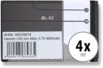 Lacoon BL-5C lítium-ion akkumulátor 1020mAh 3.7V 4 db-os (KST85558)