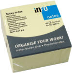 INFO NOTES Самоз лист Info Notes Жълт 75х75mm 400 л (1901046-02-5820-01)