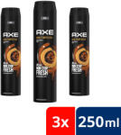AXE deo Dark Temptation izzadásgátló (3x250 ml) + AJÁNDÉK Axe fémdoboz
