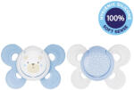 CHICCO Physio Comfort szilikon fiú cumi - Macco/Buds 2 db, 0-6 m