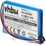 VHBW GPS csere akkumulátor TomTom ICP553450, AHA11111009, 1ICP6//34/50 - 1200 mAh, 3, 7 V (WB-106161189)