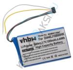 VHBW GPS csere akkumulátor Garmin 361-00035-15, 361-00035-06, DI44EJ18B60HK, DJ39EJ47D0094 - 1200 mAh, 3, 7 V (WB-800113547)