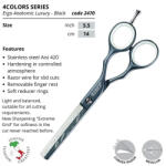 Kiepe Luxury Taper ritkító olló 2470 5, 5 Fekete/Black