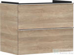 Hansgrohe XELU Q 78x47, 5 cm-es 2 fiókos fali szekrény króm fogantyúval, természetes tölgy 54029000 (54029000)
