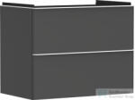 Hansgrohe XELU Q 78x47, 5 cm-es 2 fiókos fali szekrény matt fehér fogantyúval, matt gyémántszürke 54028700 (54028700)