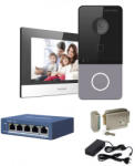 Hikvision Kit complet videointerfon IP Hikvision pentru 1 familie, 1 post de interior
