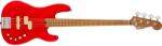 Charvel Pro-Mod San Dimas Bass PJ IV MAH Satin Ferrari Red